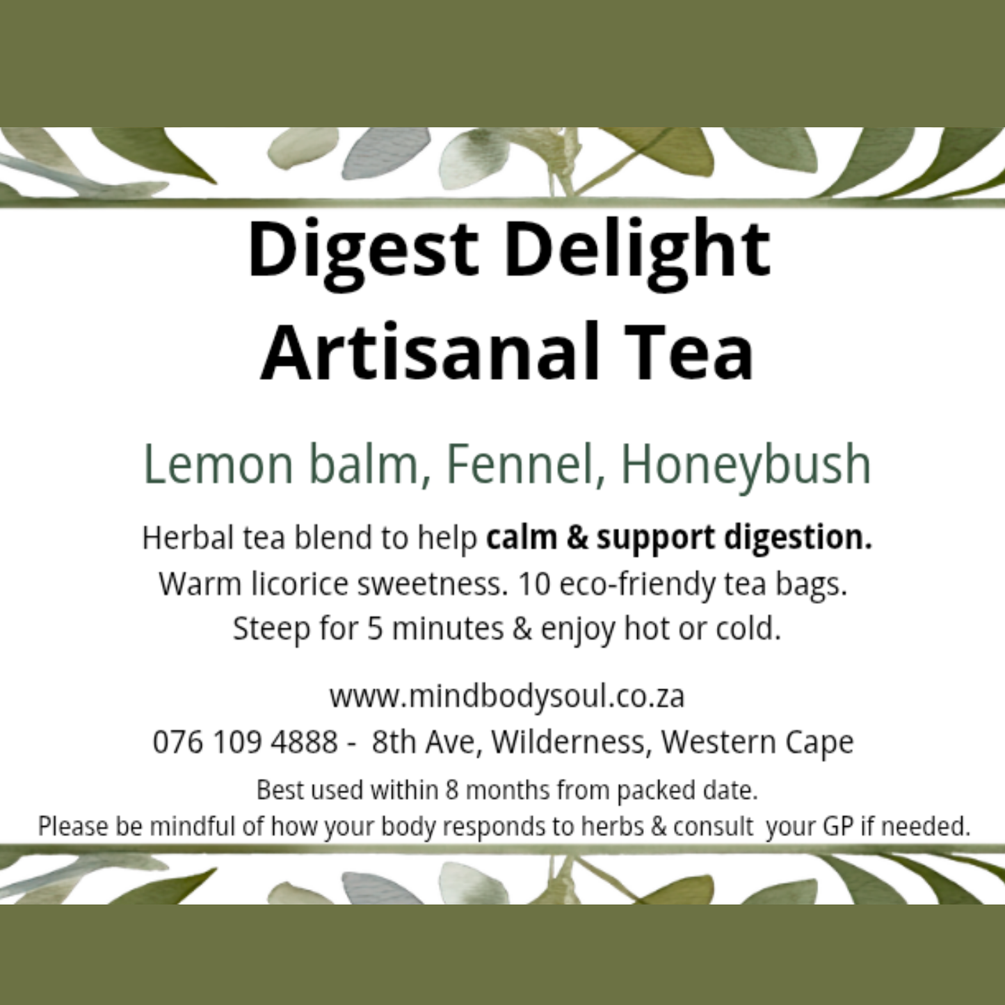 Herbal Tea - Digest Delight Artisanal Tea