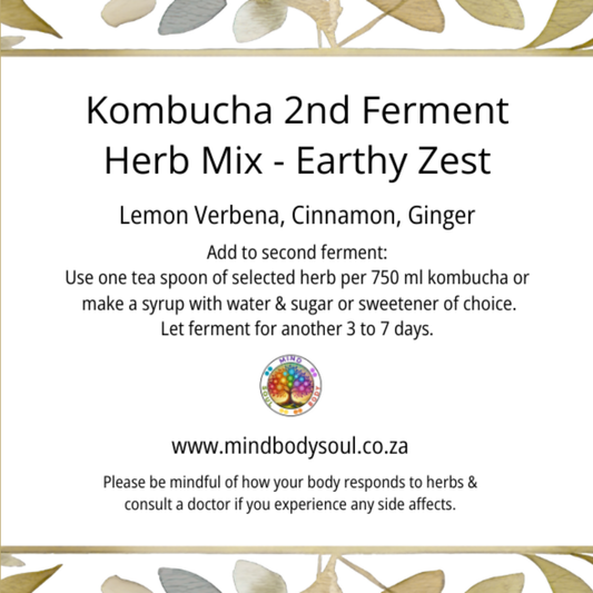 Kombucha herb mix - Earthy Zest