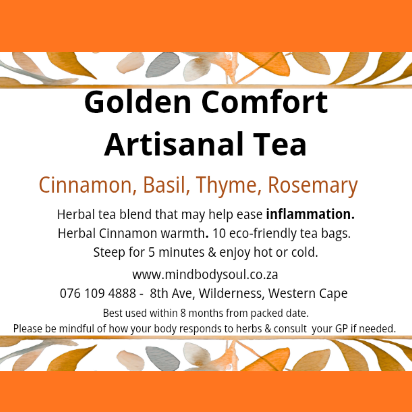 Herbal Tea - Golden Comfort Artisanal Tea