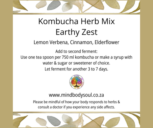 Kombucha herb mix - Earthy Zest