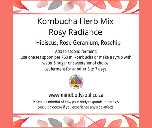 Kombucha herb mix - Rosy Radiance