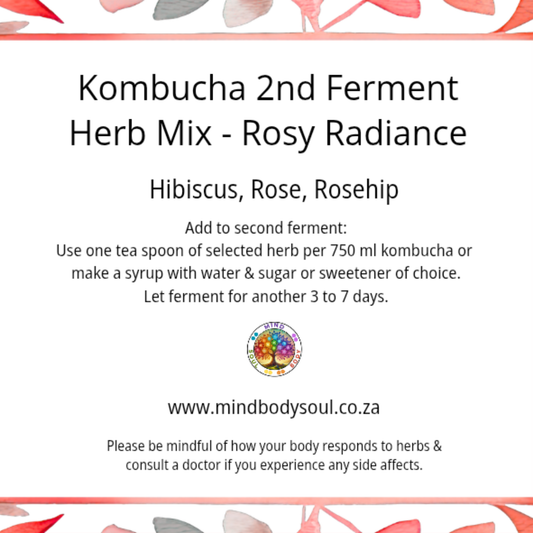 Kombucha herb mix - Rosy Radiance