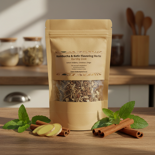 Kombucha & Kefir flavoring herb mix - Earthy Zest