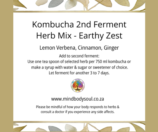 Kombucha herb mix - Earthy Zest