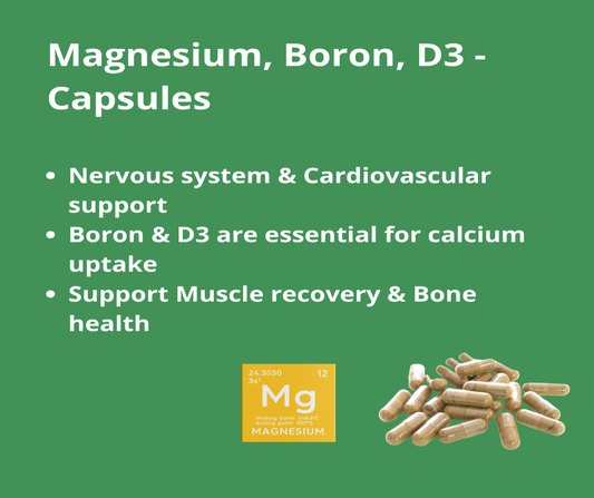 Magnesium, Boron & D3