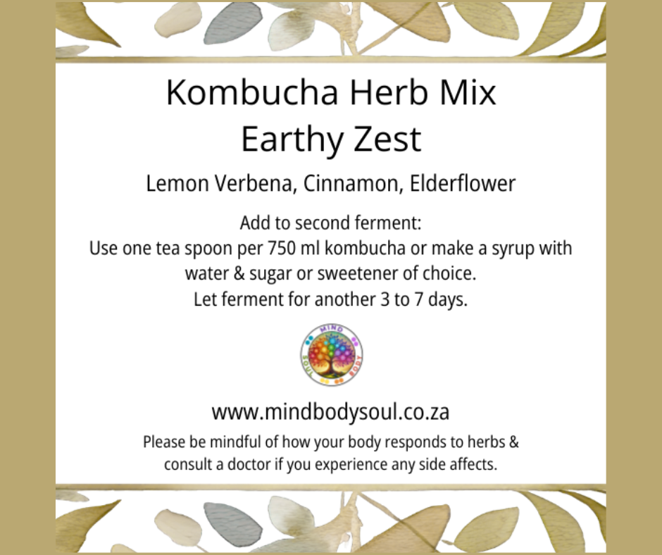 Kombucha herb mix - Earthy Zest