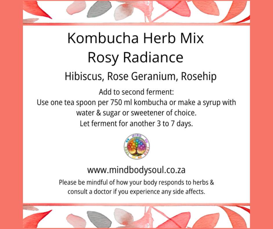 Kombucha herb mix - Rosy Radiance