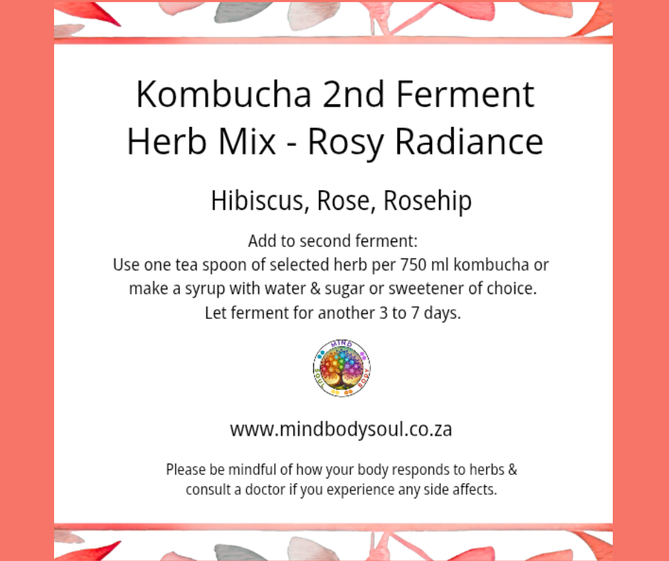 Kombucha herb mix - Rosy Radiance